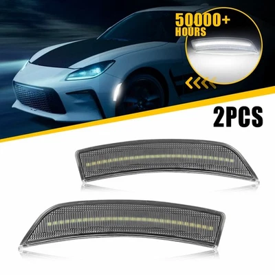 Luz de señalización lateral LED blanca completa transparente para Toyota GR86 Subaru BRZ 2022-23 24 EK Foto 1 de 4