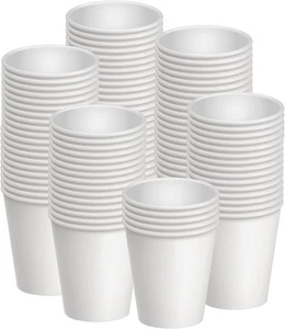 300 Stück 6 Unzen Einweg Pappbecher Heiß und Kalt Getränke Trinkbecher für Kaffee - Bild 1 von 7
