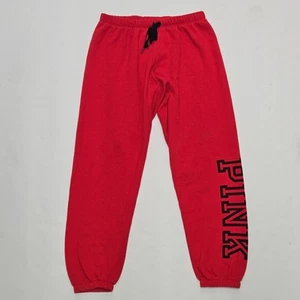Victorias Secret Pink GRAPHIC Classic Sweatpants Lounge Pants Pajamas Sz Medium - Picture 1 of 7