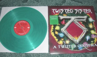 TWISTED SISTER A TWISTED CHRISTMAS RI 563173 GRINCH GREEN VINYL RECORD LP 2017 — 第 1/2 张图片