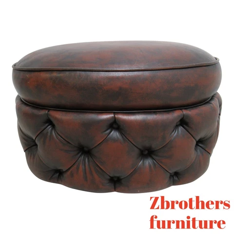 Councill Craftsman Furniture New Orleans  Chesterfield Foot Stool Ottoman Cover
