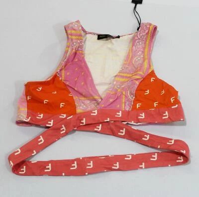 Top para mujer Finesse correa ancha cachemira Cassie atrevido MC9 rosa multi talla XL NUEVO CON ETIQUETAS Foto 1 de 3