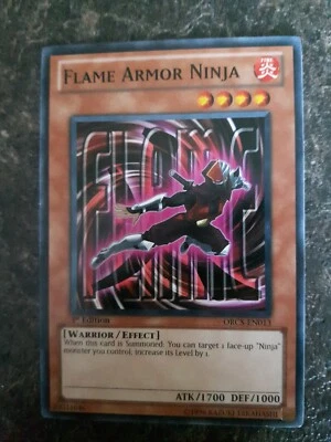 Flame Armor Ninja Effect 1st Edition YuGiOh Card ORCS-EN013 - Image 1 of 2