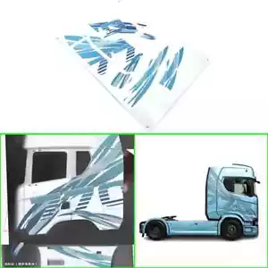 UV Simulation Stickers for 1/14 Tamiya RC Truck Car Scania 770S 6X4 56368 - Picture 1 of 7
