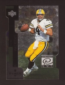 Brett Favre Green Bay Packers 1998 cubierta superior diamante negro corte premium - Imagen 1 de 2
