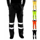 Workwear High Visibility Trousers with Reflective Tape Tag Size L to 3XL
