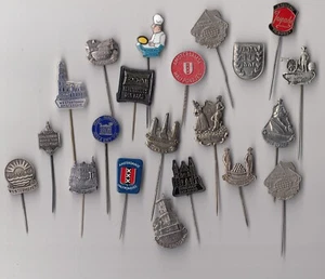 Insignias de pin vintage de LOS PAÍSES BAJOS década de 1960 Amsterdam Arnhem Alkmaar Breda - Imagen 1 de 89