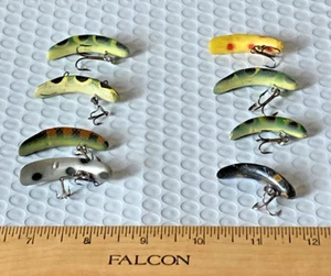 8 Vintage Helin Plattfisch Crankbaits Angelköder - Größe F4 + F5 - Bild 1 von 7