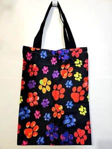 Bolso de Mano/Viaje/Hombro de Lona Ligero Estampado de Pata 100% Poli 17"x13" - Imagen 1 de 4