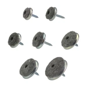 Deslizador de fieltro Ø 18/20/22/24/28/30/35 mm metal incl. tornillo deslizador de muebles fieltro - Imagen 1 de 8