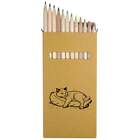 12 x 'Persian Cat' Long 178mm Coloured Pencils / Pencil Set (PE00062949)