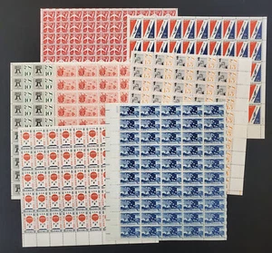 US Stamps #C53-58, C60 VF NH Sheet Set - Picture 1 of 9