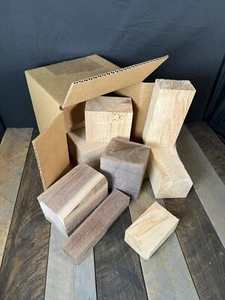 Hardwood Wood Scraps 8”x8”x8” Box Cut Offs Craft Maple, Cherry, Oak 7-12 Lb - Picture 1 of 9