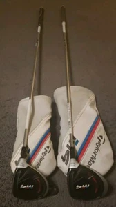Taylormade M4 Hybrids (2) 3H & 5H 45g L Flex Graphite RH w/Headcovers VERY NICE! - Picture 1 of 19