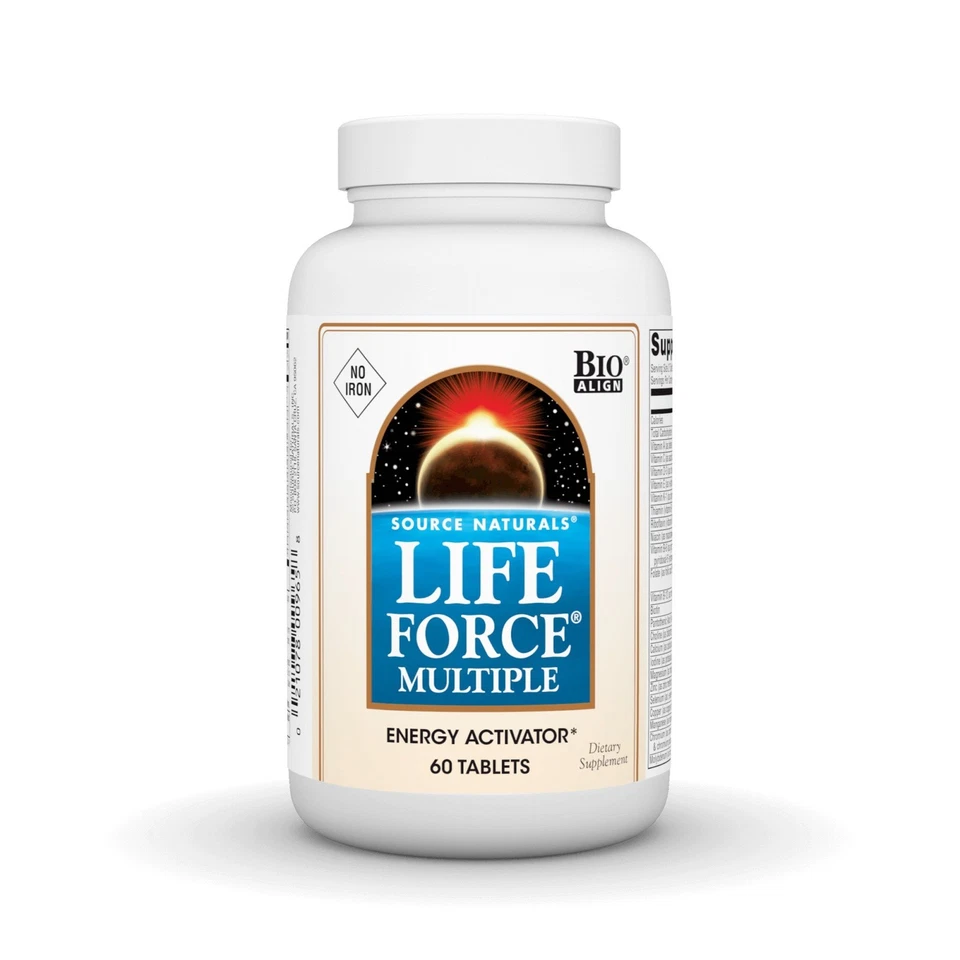 Tableta Source Naturals, Inc. Life Force Multiple sin hierro 60 Foto 1 de 1