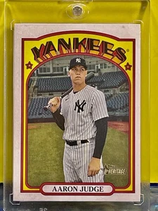 Aaron Judge RARE TOPPS Heritage INVESTMENT CARD YANKEES HALL OF FAME Free Case - Picture 1 of 2