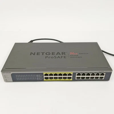 Netgear JGS524PE V1 ProSAFE Plus 24-Port Gigabit Switch with 12 PoE Ports - Image 1 of 4