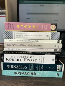 Posten 9 Gedichtbücher Amerikanische Dichter Modern Zeitgenössisch Frost Poe Collins Millay - Bild 1 von 9