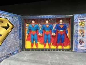 Vtg 1996 Kenner DC Comics The History of Superman Collection 3 Figure NIB 12” - Picture 1 of 7