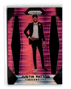 Justin Patton 2017-18 Panini Prizm Rookie #85 Pink Pulsar 4/42 RC Timberwolves - Picture 1 of 2