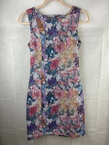 H&M Dress UK 10 EU 38 Pink Ditsy Geometric Print Bodycon - Picture 1 of 10