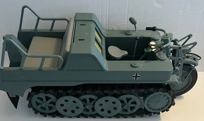 WWII German Kettenkrad Tracked Motorcycle 21st Century Toys 12" 1/6 Army Grey - Image 1 of 4