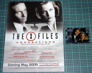 The X-files TV Show Tarjeta Coleccionable Hoja de Venta y Tarjeta Promocional P1 - Imagen 1 de 1