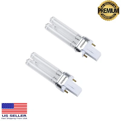 EVERGROW New 2x 9W UVC Light Germicidal UV Bulb for Air Purifiers -10,000 Hours Lifetime!
