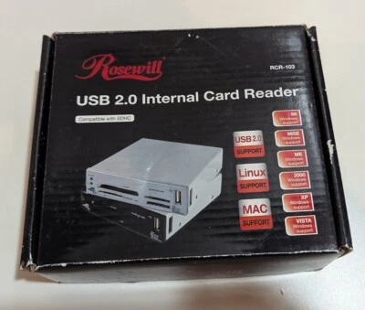 Rosewill RCR-103 USB 2.0 Internal Card Reader Compatible With SDHC - Image 1 of 3