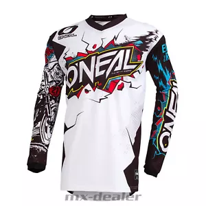 O'Neal Element Kinder Jersey Villain weiß Kids Trikot MX DH MTB BMX Motocross - Bild 1 von 2