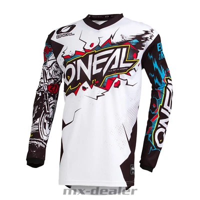O'Neal Element Kinder Jersey Villain weiß Kids Trikot MX DH MTB BMX Motocross