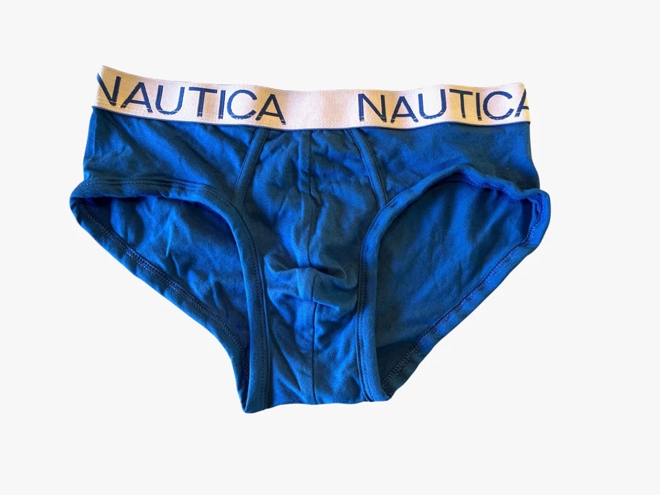 "NaughtyBlue" Vintage Bolsa Azul Náutica Cueca - Masculina M - Imagem 1 de 1