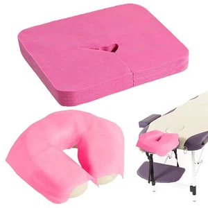 100 Pieces Disposable Face Cradle Covers Massage Headrest Covers for Massage - Picture 1 of 6