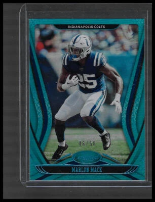 2020 Panini Certified #29 Marlon Mack Mirror Teal #/50 - Image 1 of 2