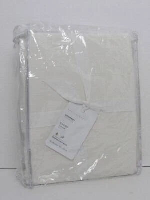 Pottery Barn Emery Linen Antique Bronze Grommet Curtain, 50" x 84" Ivory NWT - Image 1 of 4