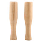2X Wooden Pestle Food Muddle Grinding Rod For Custard Purees Drinks&Cocktails SD