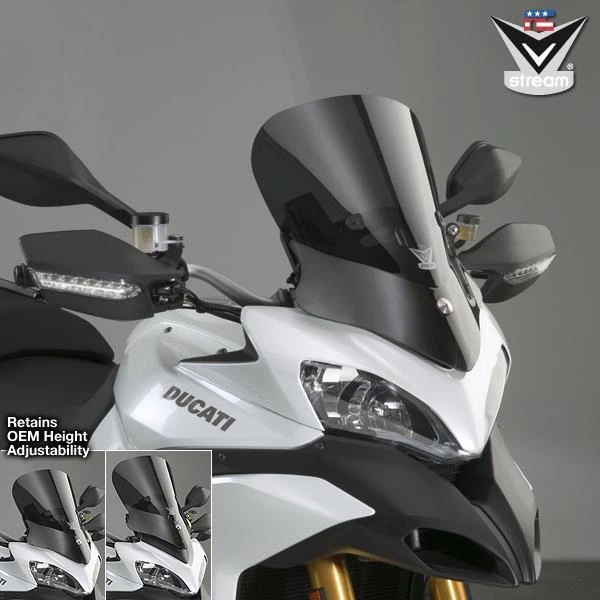 DUCATI MULTISTRADA 1200 CICLO NACIONAL VSTREAM TINTE OSCURO DEPORTIVO PARABRISAS Foto 1 de 1