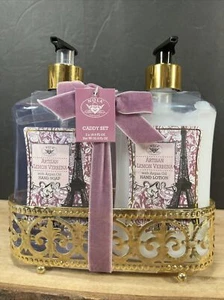 Nola Parfume Artisan Lemon Verbena Hand Soap & Lotion Caddy Set Of 2 X 16.9 Oz - Picture 1 of 2