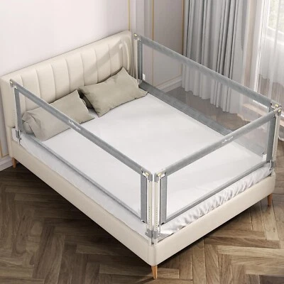 Riel de cama para niños pequeños - 47" para cama doble tamaño litera queen completo barandilla seguridad para niños Foto 1 de 4