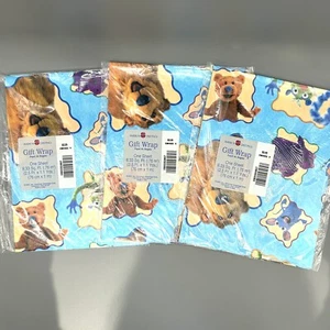 Bear in the Big Blue House Gift Wrapping American Greetings Jim Henson 25 sq ft - Picture 1 of 5