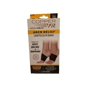 Copper Fit Arch Relief Compression Bands, Professional Grade  Plantar Fascitis - Picture 1 of 2