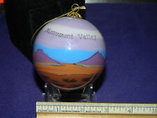 MONUMENT VALLY & ZION CANYON Christmas Ornament Inside Painted Glass appox 3"