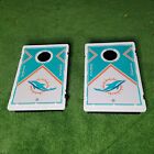Miami Dolphins Baggo Vortex Cornhole Board Set Attachable Easy Carrying 2&#39; x 3&#39;
