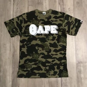 BAPE x Kaws bendy 1st camo Green T-shirt A Bathing Ape Size S - Picture 1 of 10