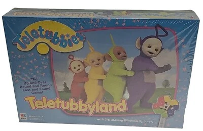 Vintage Teletubbies Board Game Teletubbyland 3-D Spinner 1990s Collectible New - Image 1 of 4