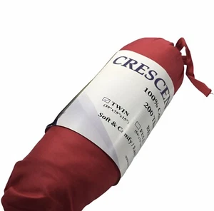 Halbmond Bettwäsche rot Plissee Twin Bett Rock 15" Falllänge - Bild 1 von 4