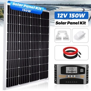 150W Solar Panel Kit with 40A MPPT Controller 3m Cable for Motorhome/Van Shed RV - Picture 1 of 12