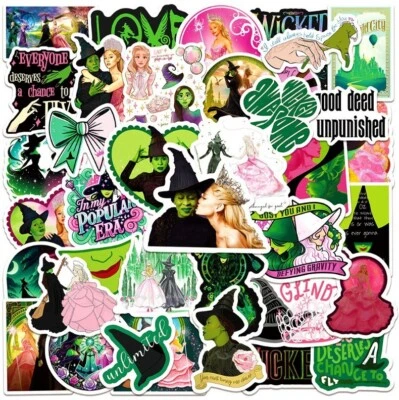 Karton Wicked: For Good Aufkleber Laptop Tasse Wasserdicht Zum Selbermachen Graffiti Aufkleber 50 Stück - Bild 1 von 4