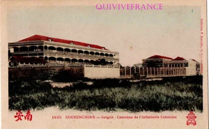 CP3023 - CARTE POSTALE COCHINCHINE SAÏGON CASERNES DE L'INFANTERIE COLONIALE - Picture 1 of 2