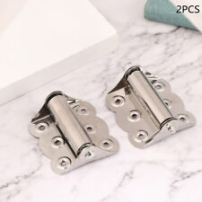 2PCS Stainless Steel Butterfly Hinge Automatic Closing Door Closer Window Hinge
